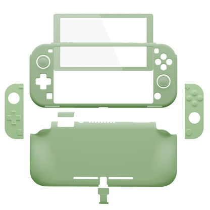 PlayVital Twilight ハード保護ケース スクリーン保護フィルム＆サムグリップ＆シリコンボタンカバー付き Nintendo Switch Lite用【抹茶グリーン】