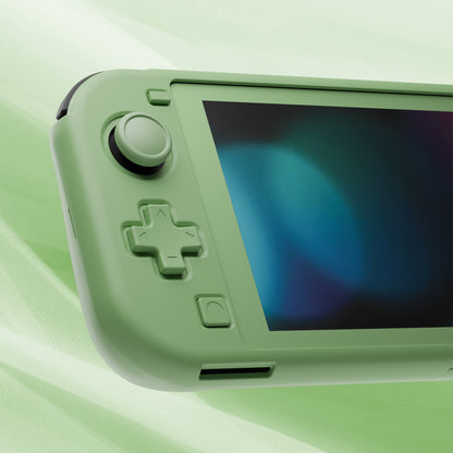 PlayVital Twilight ハード保護ケース スクリーン保護フィルム＆サムグリップ＆シリコンボタンカバー付き Nintendo Switch Lite用【抹茶グリーン】
