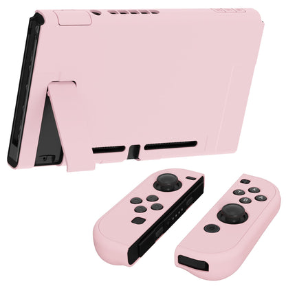 PlayVital UPGRADED Dockable Hard Shell Protective Case for NS Switch - Cherry Blossoms Pink - ANSP3010 PlayVital