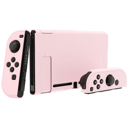 PlayVital UPGRADED Dockable Hard Shell Protective Case for NS Switch - Cherry Blossoms Pink - ANSP3010 PlayVital