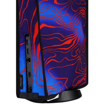 PlayVital 縦式 傷防止 防水 ナイロン ダストカバー PS5 コンソール デジタル版 & ディスク版用【ダマスカス迷彩】