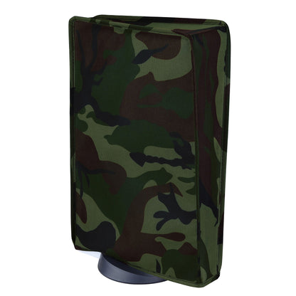 PlayVital Vertical Forest Camouflage Anti Scratch Waterproof Dust Cover for ps5 Console Digital Edition & Disc Edition - PFPJ030 PlayVital