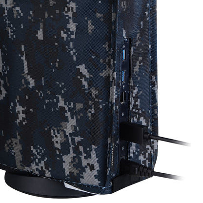 PlayVital Vertical Urban Digital Camouflage Anti Scratch Waterproof Dust Cover for ps5 Console Digital Edition & Disc Edition - PFPJ060 PlayVital