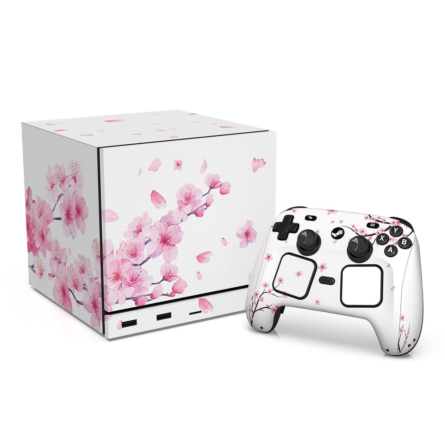 PlayVital Steam Machine本体・Steam Controller用 スキンシールセット (2026) 【桜の花びら】