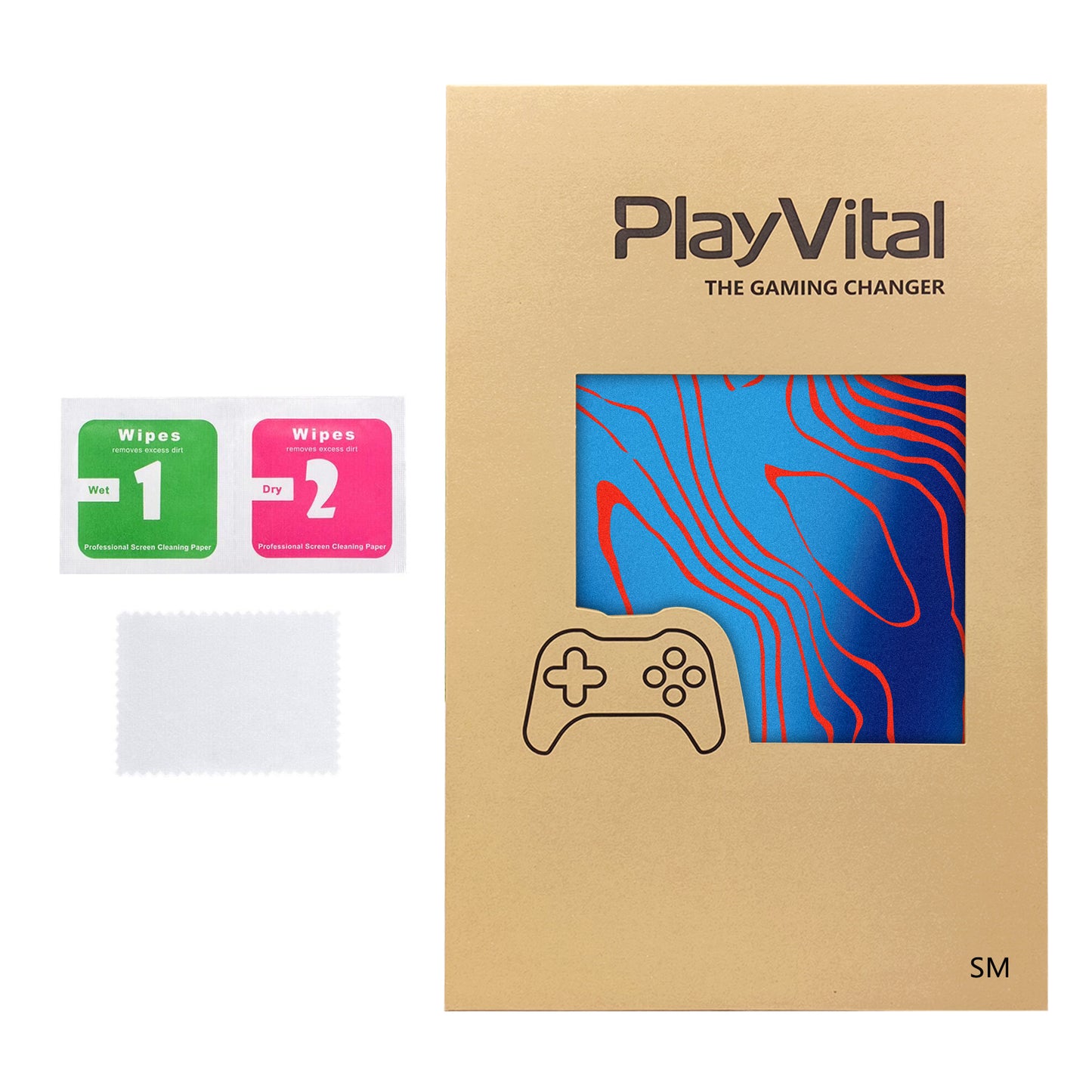PlayVital Steam Machine本体・Steam Controller用 スキンシールセット (2026) 【ダマスカスカモ】
