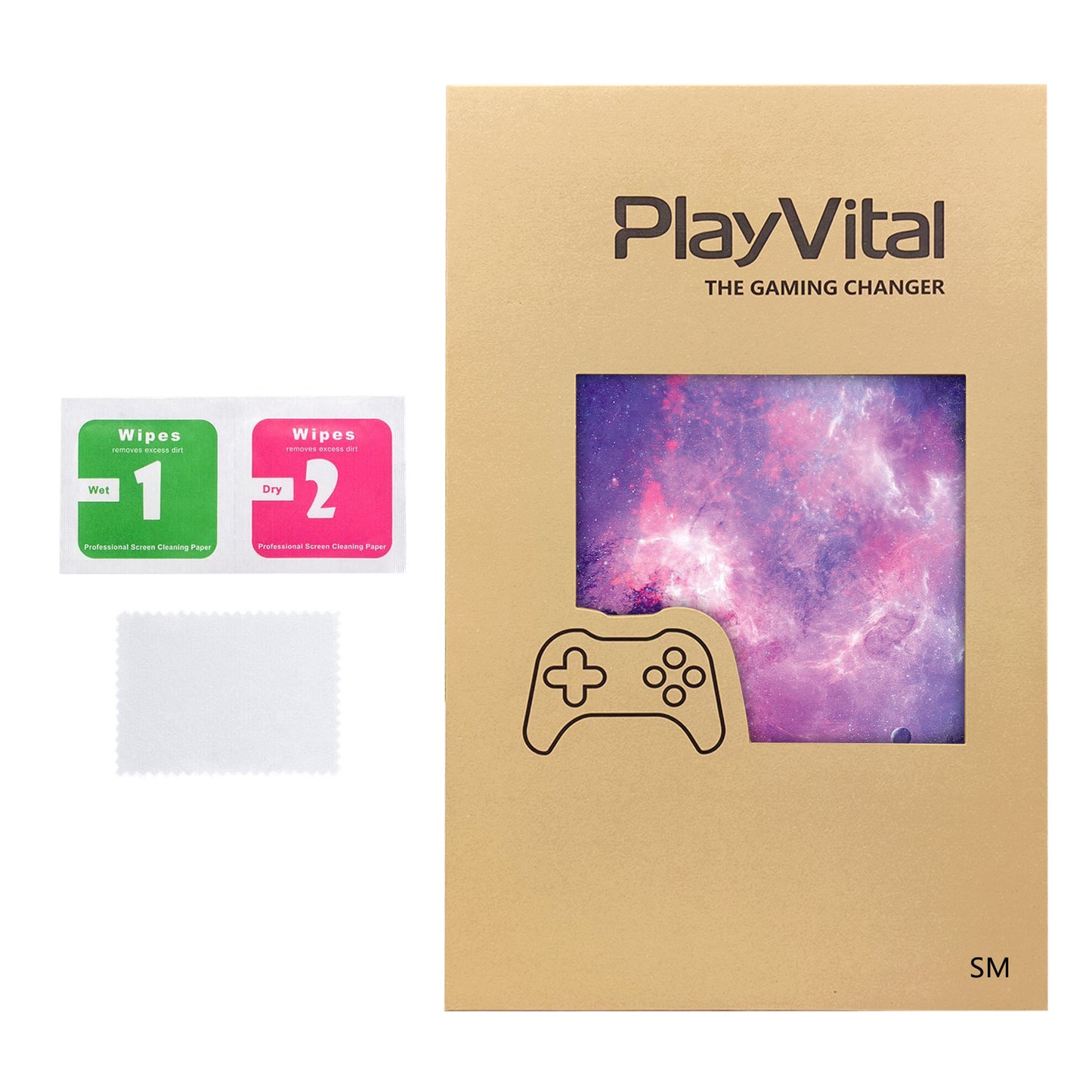 PlayVital Steam Machine本体・Steam Controller用 スキンシールセット (2026) 【ネビュラギャラクシー】
