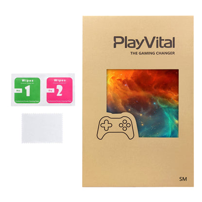 PlayVital Steam Machine本体・Steam Controller用 スキンシールセット (2026) 【オレンジ スター ユニバース】