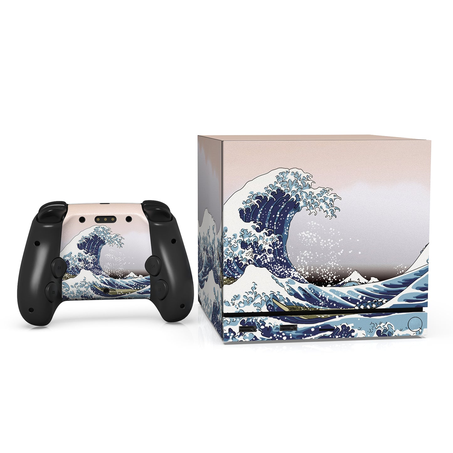PlayVital Steam Machine本体・Steam Controller用 スキンシールセット (2026) 【グレートウェーブ】