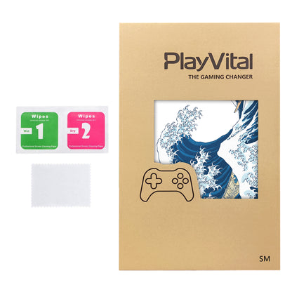 PlayVital Steam Machine本体・Steam Controller用 スキンシールセット (2026) 【神奈川の浪】