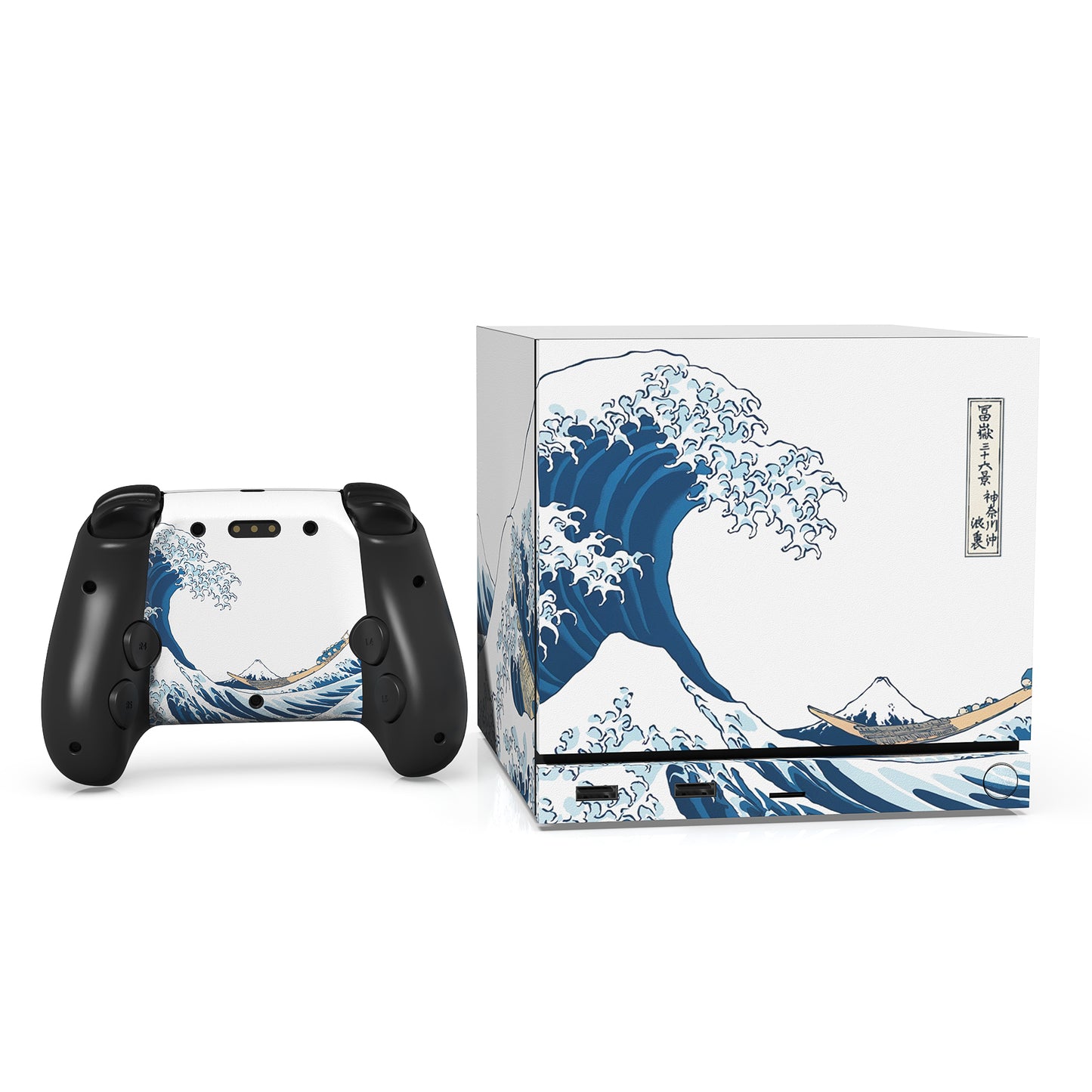 PlayVital Steam Machine本体・Steam Controller用 スキンシールセット (2026) 【神奈川の浪】