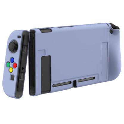 PlayVital Violet Protective Case for NS Switch, Soft TPU Slim Case Cover for NS Switch Joy-Con Console with Colorful ABXY Direction Button Caps - NTU6002G2 PlayVital