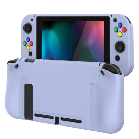 PlayVital Violet Protective Case for NS Switch, Soft TPU Slim Case Cover for NS Switch Joy-Con Console with Colorful ABXY Direction Button Caps - NTU6002G2 PlayVital