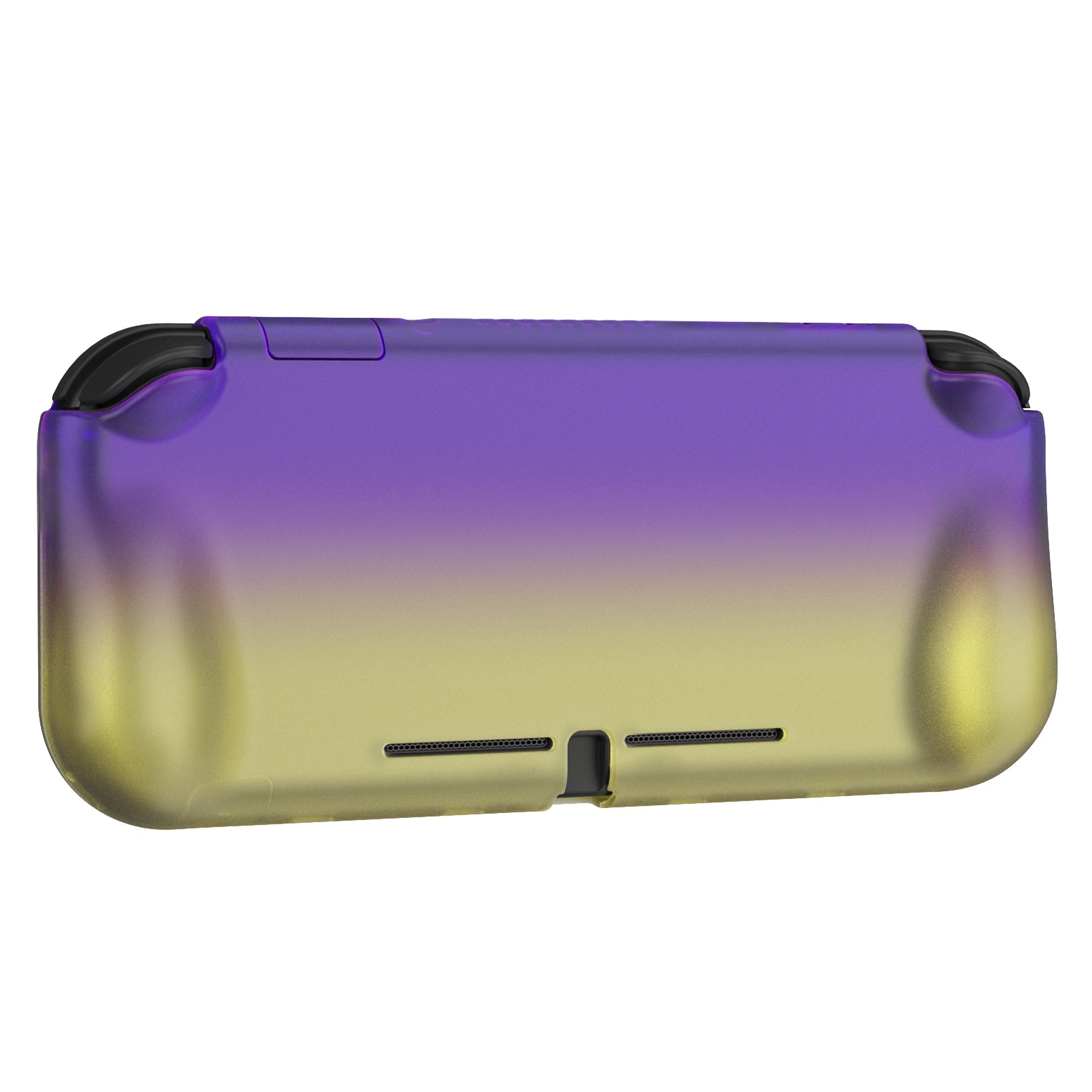 PlayVital ZealProtect Hard Shell Protective Case with Screen Protector & Thumb Grip Caps & Button Caps for NS Switch Lite - Gradient Translucent Bluebell - PSLYP301 playvital