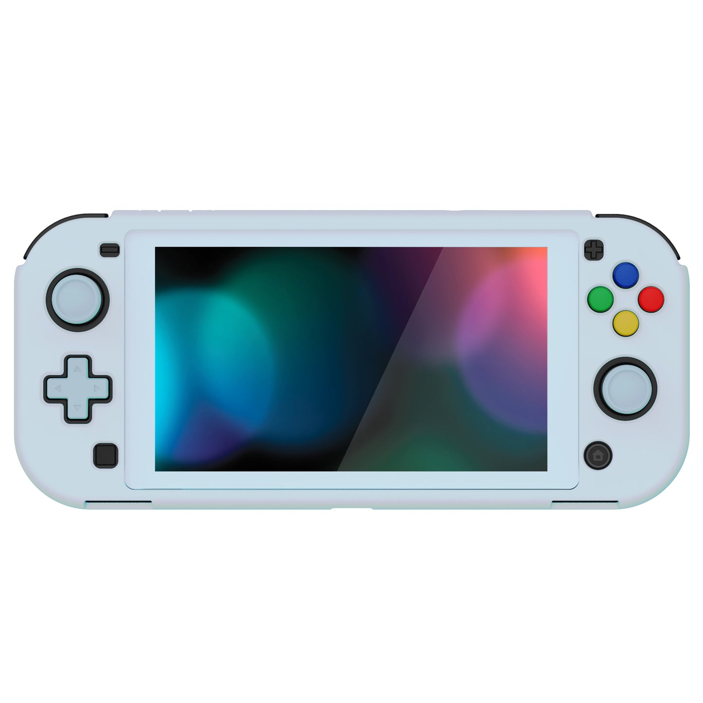 PlayVital ZealProtect ハードシェル保護ケース スクリーンプロテクター、サムグリップキャップ、ボタンキャップ付き Switch Lite用【ヘブンブルー】