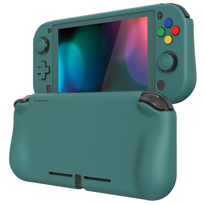 PlayVital ZealProtect ハードシェル保護ケース スクリーンプロテクター、サムグリップキャップ、ボタンキャップ付き Switch Lite用【ハンターグリーン】