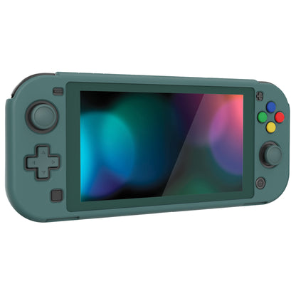 PlayVital ZealProtect ハードシェル保護ケース スクリーンプロテクター、サムグリップキャップ、ボタンキャップ付き Switch Lite用【ハンターグリーン】