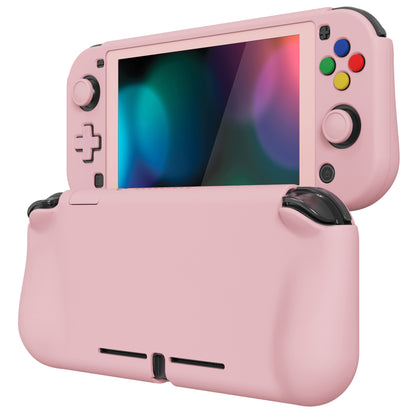 PlayVital ZealProtect ハードシェル保護ケース スクリーンプロテクター、サムグリップキャップ、ボタンキャップ付き Switch Lite用 【ピーチブロッサムピンク】
