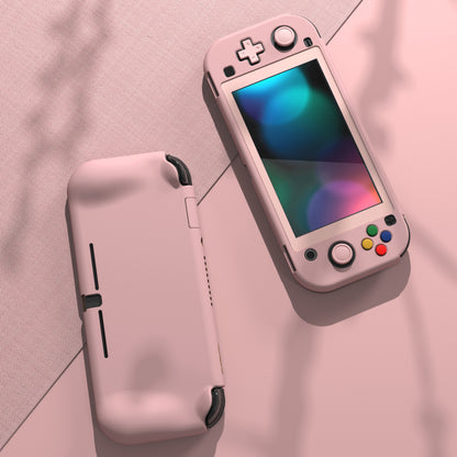 PlayVital ZealProtect ハードシェル保護ケース スクリーンプロテクター、サムグリップキャップ、ボタンキャップ付き Switch Lite用 【ピーチブロッサムピンク】