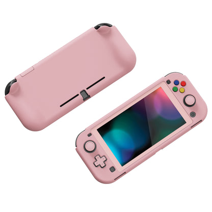 PlayVital ZealProtect ハードシェル保護ケース スクリーンプロテクター、サムグリップキャップ、ボタンキャップ付き Switch Lite用 【ピーチブロッサムピンク】