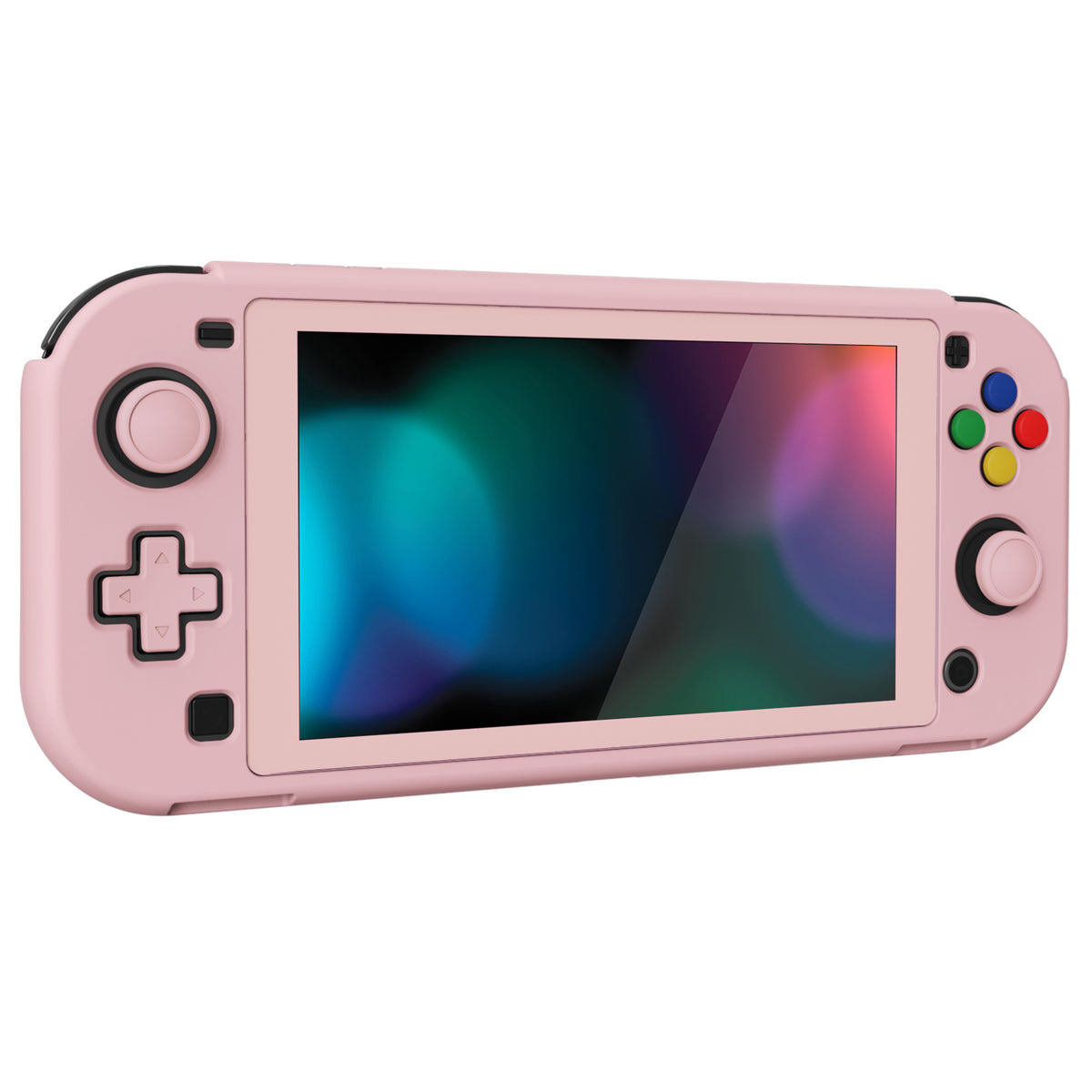 PlayVital ZealProtect ハードシェル保護ケース スクリーンプロテクター、サムグリップキャップ、ボタンキャップ付き Switch Lite用 【ピーチブロッサムピンク】