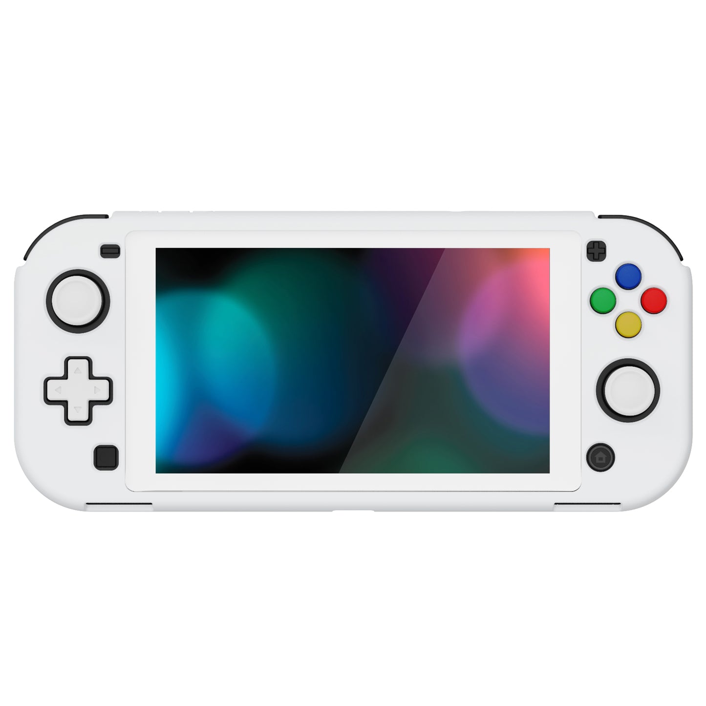 PlayVital ZealProtect ハードシェル保護ケース スクリーンプロテクター、サムグリップキャップ、ボタンキャップ付き Switch Lite用 【ホワイト】