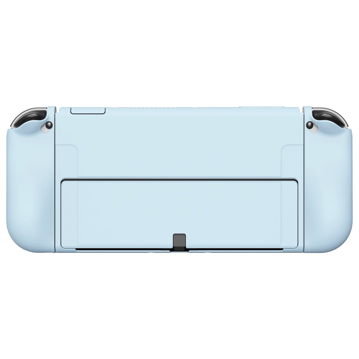 PlayVital ZealProtect Soft Protective Case for Switch OLED, Flexible Protector Joycon Grip Cover for Switch OLED with Thumb Grip Caps & ABXY Direction Button Caps - Sky Blue - XSOYM5009 playvital