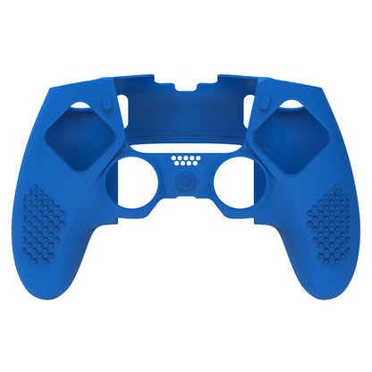 PlayVital 3D スタッズエディション 滑り止めシリコンカバーケース サムグリップキャップ付き PS5 Edge コントローラー用【ブルー】