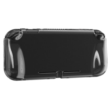 PlayVital Nintendo Switch Lite 用 クリアシリーズ ハード保護ケース 光沢仕上げ エルゴノミック ハードグリップカバー 画面保護ガラス・サムスティックグリップ・ボタンキャップ付き