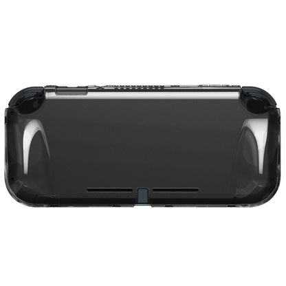 PlayVital Nintendo Switch Lite 用 クリアシリーズ ハード保護ケース 光沢仕上げ エルゴノミック ハードグリップカバー 画面保護ガラス・サムスティックグリップ・ボタンキャップ付き