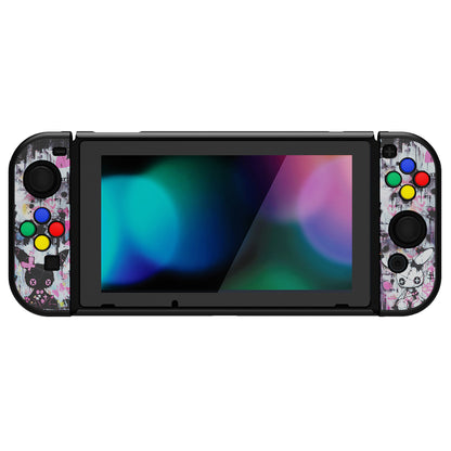PlayVital カスタマイズ ドッキング可能 ハードシェル保護ケース NS Switch コンソール用【パンキーウサギ】