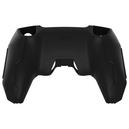 PlayVital Mecha Edition シリコンカバー with 2 ジョイスティックキャップと 6 ステッカー for PS5 コントローラー - 充電ステーション対応【ブラック】