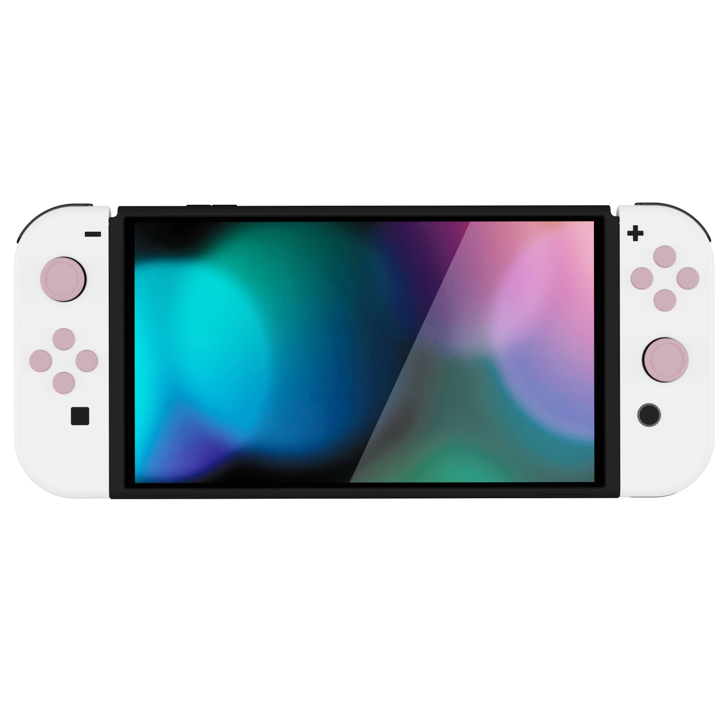 PlayVital シリコンボタンカバーやサムグリップセットSwitch/有機el/Switch Lite対応用、ABXY方向キーボタンキャップ、Switch Lite用 Dパッドボタンキャップ【ピンク】