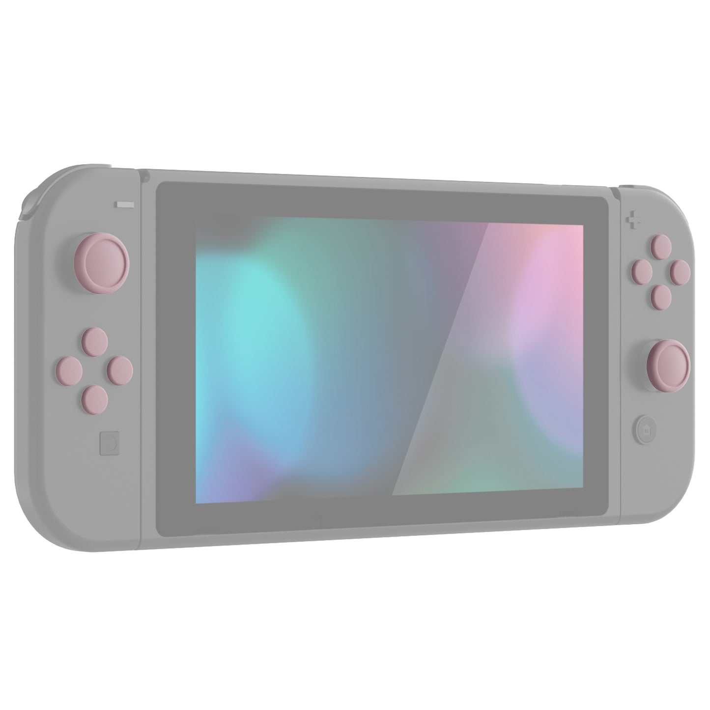 PlayVital シリコンボタンカバーやサムグリップセットSwitch/有機el/Switch Lite対応用、ABXY方向キーボタンキャップ、Switch Lite用 Dパッドボタンキャップ【ピンク】