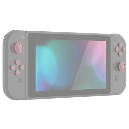 PlayVital シリコンボタンカバーやサムグリップセットSwitch/有機el/Switch Lite対応用、ABXY方向キーボタンキャップ、Switch Lite用 Dパッドボタンキャップ【ピンク】