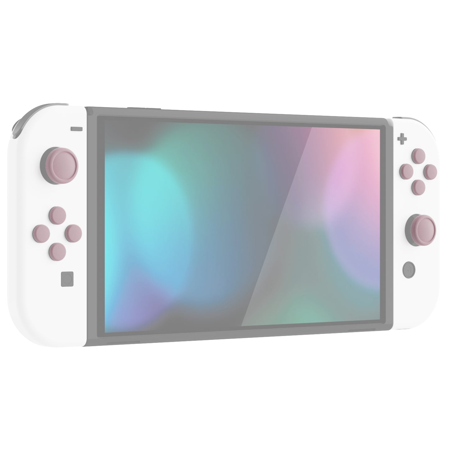 PlayVital シリコンボタンカバーやサムグリップセットSwitch/有機el/Switch Lite対応用、ABXY方向キーボタンキャップ、Switch Lite用 Dパッドボタンキャップ【ピンク】