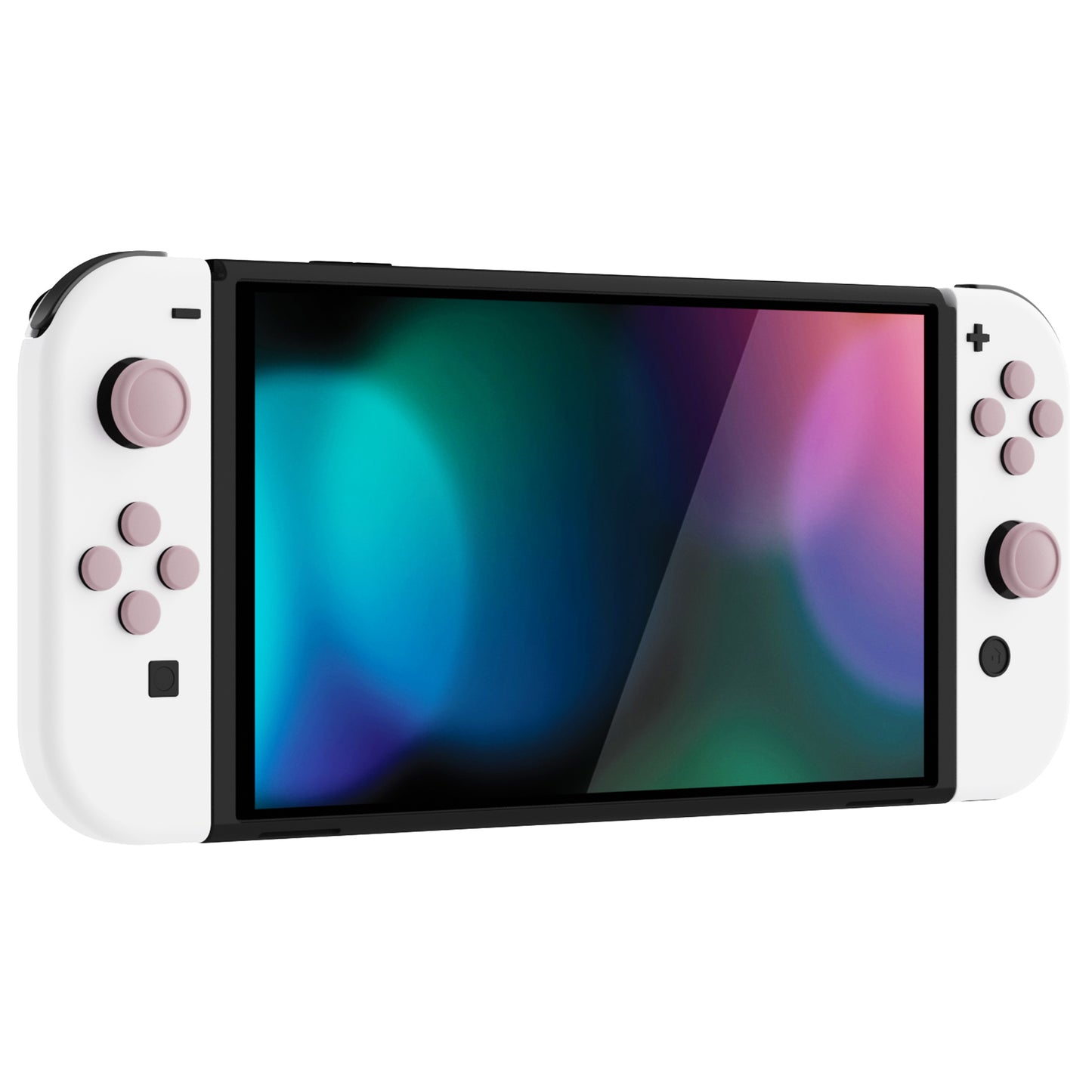 PlayVital シリコンボタンカバーやサムグリップセットSwitch/有機el/Switch Lite対応用、ABXY方向キーボタンキャップ、Switch Lite用 Dパッドボタンキャップ【ピンク】