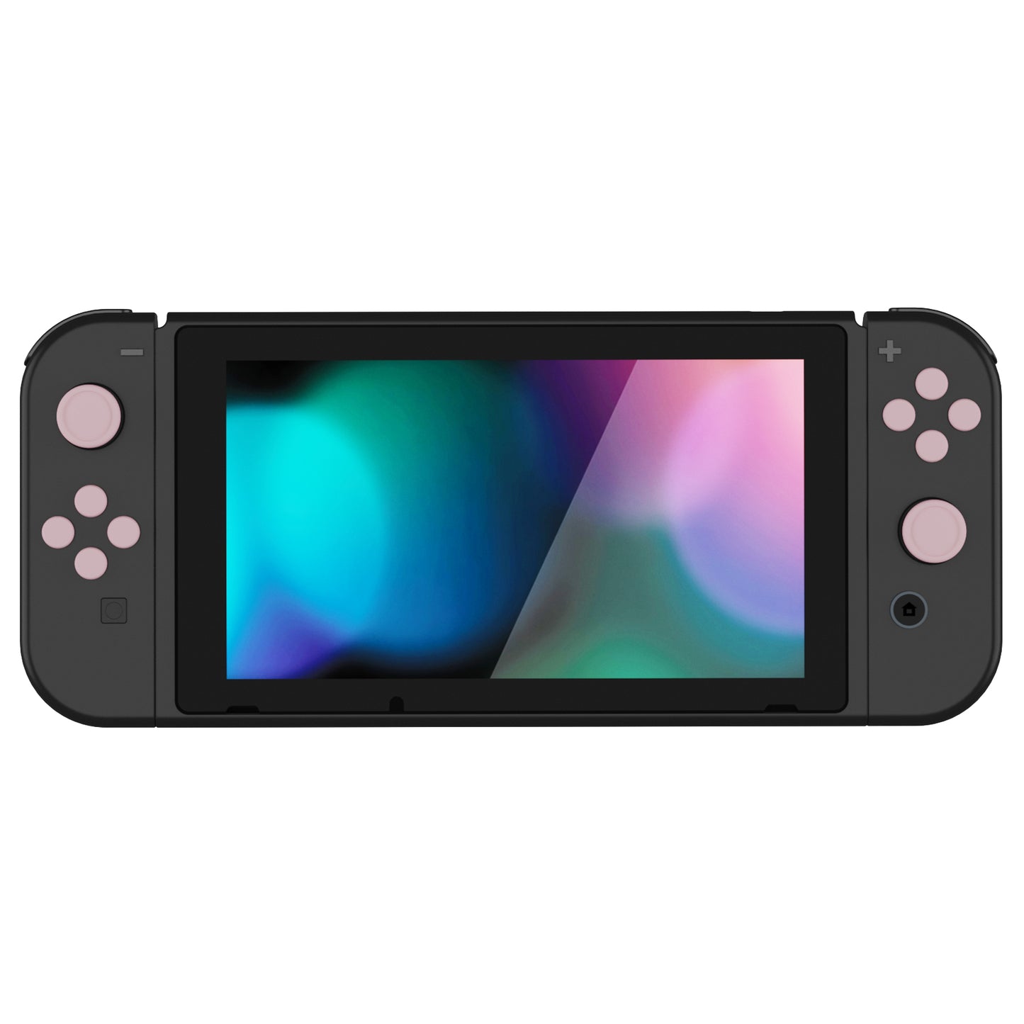PlayVital シリコンボタンカバーやサムグリップセットSwitch/有機el/Switch Lite対応用、ABXY方向キーボタンキャップ、Switch Lite用 Dパッドボタンキャップ【ピンク】