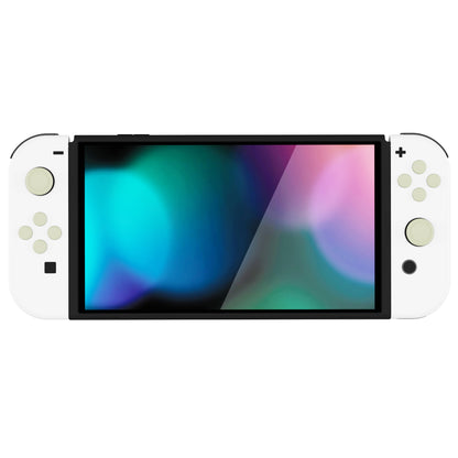 PlayVital シリコンボタンカバーやサムグリップセットSwitch/有機el/Switch Lite対応用、ABXY方向キーボタンキャップ、Switch Lite用 Dパッドボタンキャップ【アイボリー】