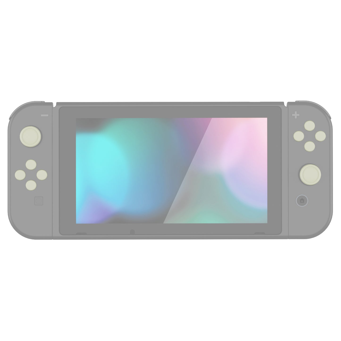 PlayVital シリコンボタンカバーやサムグリップセットSwitch/有機el/Switch Lite対応用、ABXY方向キーボタンキャップ、Switch Lite用 Dパッドボタンキャップ【アイボリー】