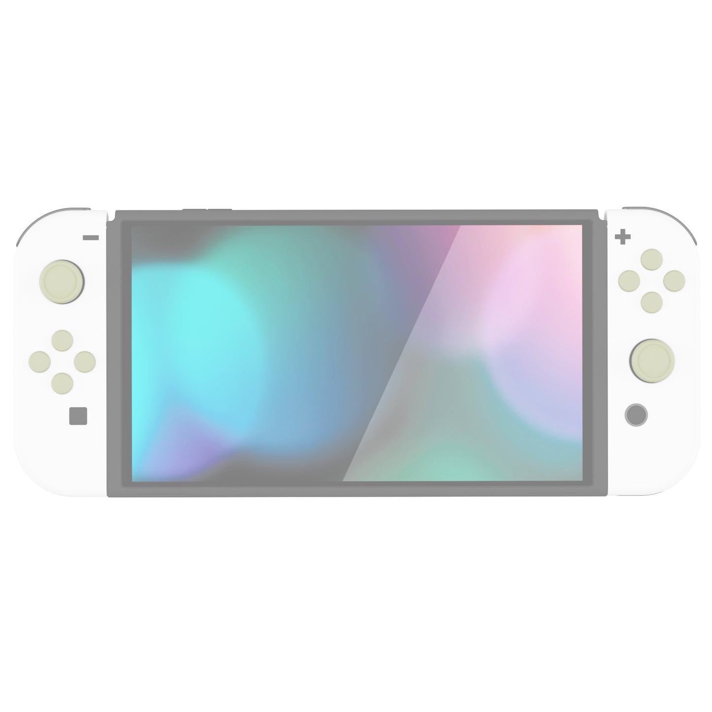 PlayVital シリコンボタンカバーやサムグリップセットSwitch/有機el/Switch Lite対応用、ABXY方向キーボタンキャップ、Switch Lite用 Dパッドボタンキャップ【アイボリー】