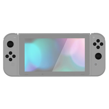 PlayVital シリコンボタンカバーやサムグリップセットSwitch/有機el/Switch Lite対応用、ABXY方向キーボタンキャップ、Switch Lite用 Dパッドボタンキャップ【ブラック】