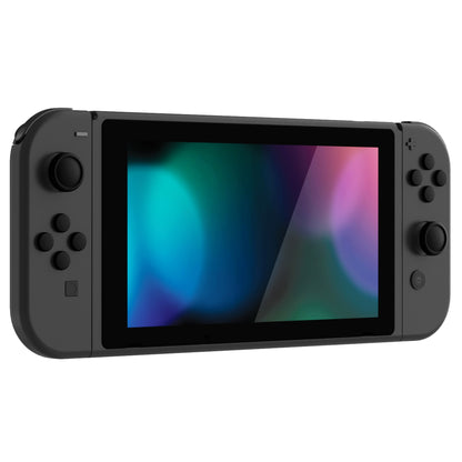 PlayVital シリコンボタンカバーやサムグリップセットSwitch/有機el/Switch Lite対応用、ABXY方向キーボタンキャップ、Switch Lite用 Dパッドボタンキャップ【ブラック】