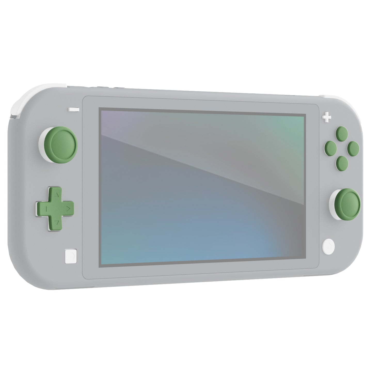 PlayVital シリコンボタンカバーやサムグリップセットSwitch/有機el/Switch Lite対応用、ABXY方向キーボタンキャップ、Switch Lite用 Dパッドボタンキャップ【抹茶グリーン】
