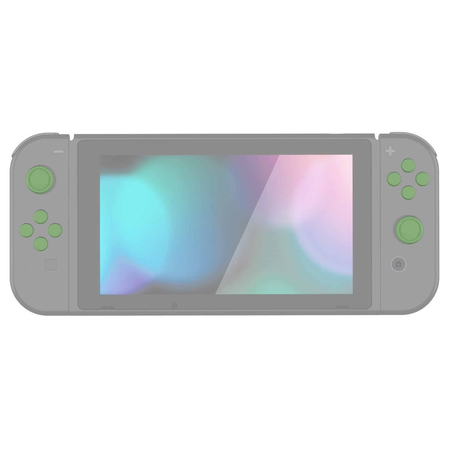 PlayVital シリコンボタンカバーやサムグリップセットSwitch/有機el/Switch Lite対応用、ABXY方向キーボタンキャップ、Switch Lite用 Dパッドボタンキャップ【抹茶グリーン】