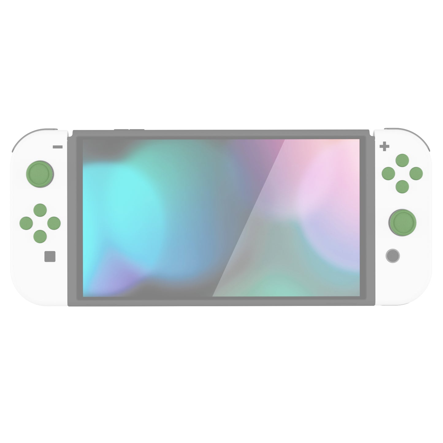 PlayVital シリコンボタンカバーやサムグリップセットSwitch/有機el/Switch Lite対応用、ABXY方向キーボタンキャップ、Switch Lite用 Dパッドボタンキャップ【抹茶グリーン】