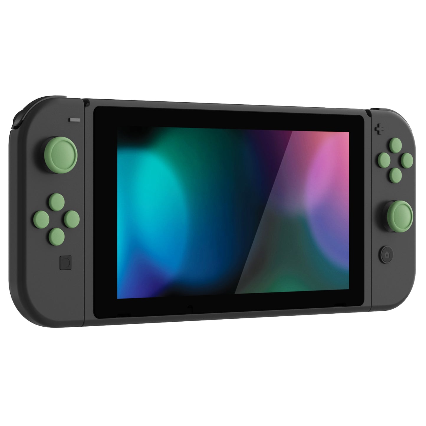 PlayVital シリコンボタンカバーやサムグリップセットSwitch/有機el/Switch Lite対応用、ABXY方向キーボタンキャップ、Switch Lite用 Dパッドボタンキャップ【抹茶グリーン】