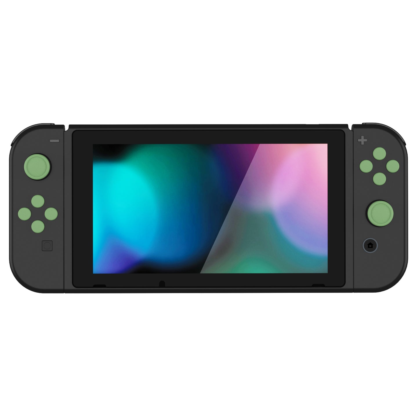 PlayVital シリコンボタンカバーやサムグリップセットSwitch/有機el/Switch Lite対応用、ABXY方向キーボタンキャップ、Switch Lite用 Dパッドボタンキャップ【抹茶グリーン】