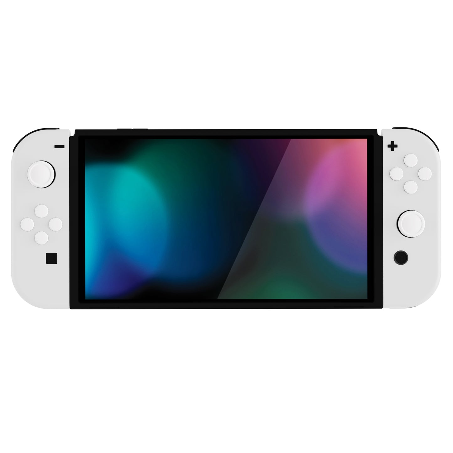 PlayVital シリコンボタンカバーやサムグリップセットSwitch/有機el/Switch Lite対応用、ABXY方向キーボタンキャップ、Switch Lite用 Dパッドボタンキャップ【ホワイト】
