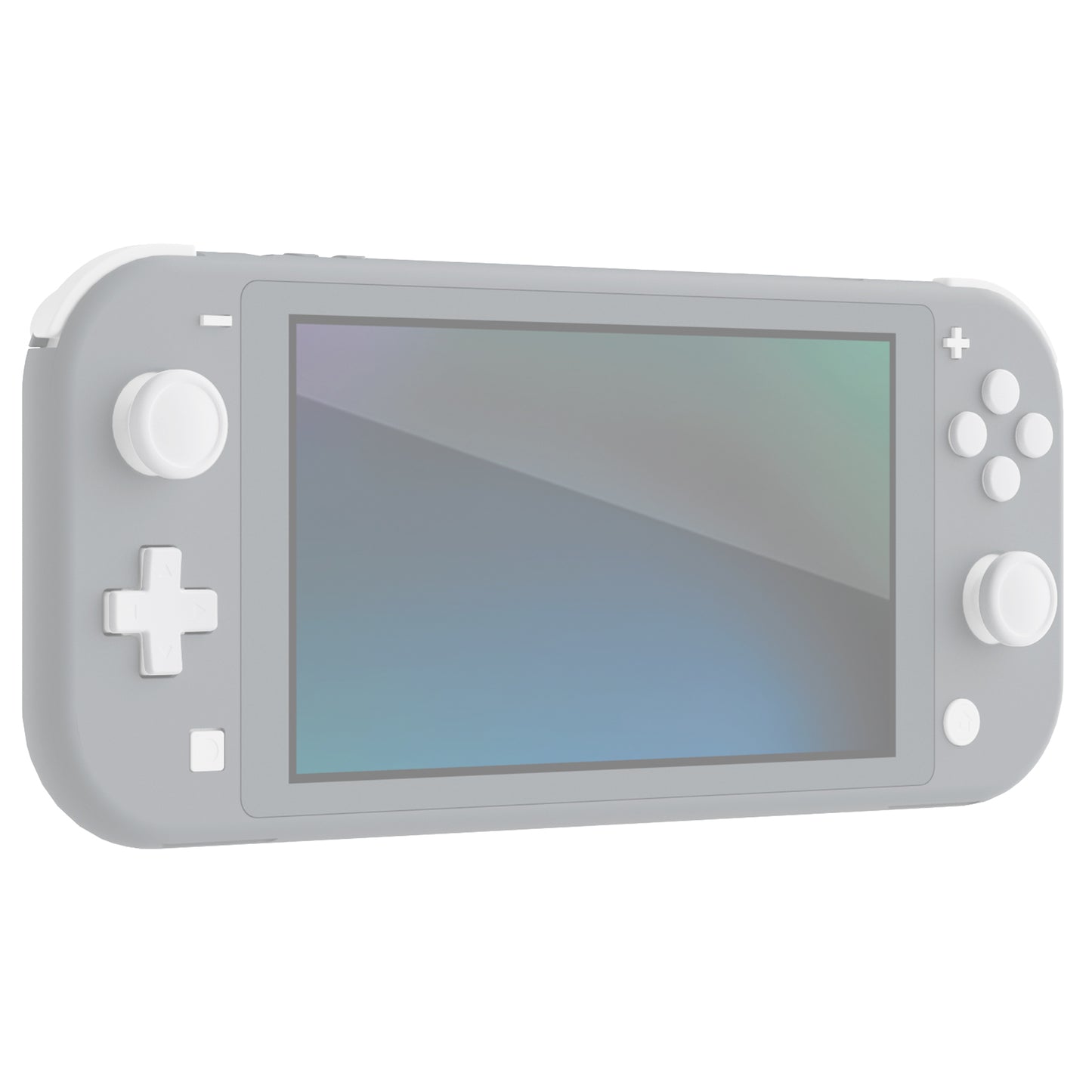 PlayVital シリコンボタンカバーやサムグリップセットSwitch/有機el/Switch Lite対応用、ABXY方向キーボタンキャップ、Switch Lite用 Dパッドボタンキャップ【ホワイト】