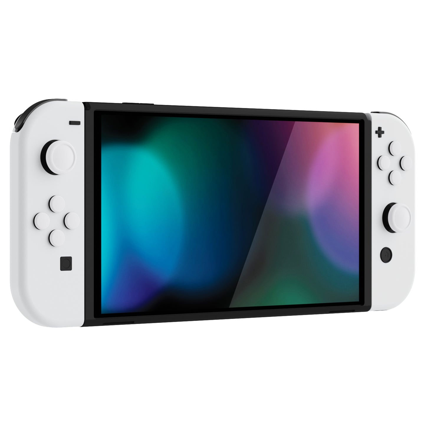 PlayVital シリコンボタンカバーやサムグリップセットSwitch/有機el/Switch Lite対応用、ABXY方向キーボタンキャップ、Switch Lite用 Dパッドボタンキャップ【ホワイト】